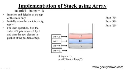 stack using array program in data structure using c++