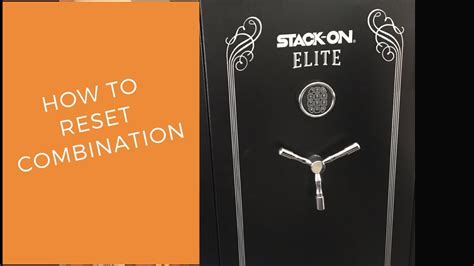 How to change or reset combination on Stack On gun safe. YouTube