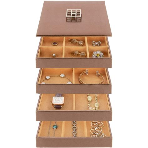 Stackable Jewelry Trays With Lid