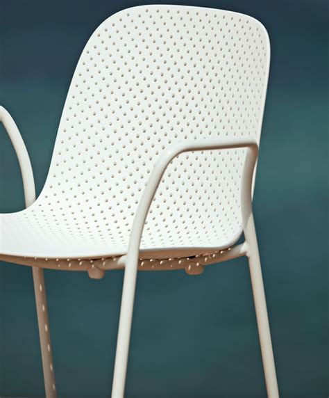 Stackable Polypropylene Chair With Armrests
