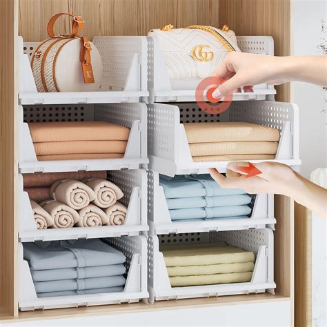 Stackable Storage Bins For Clothing