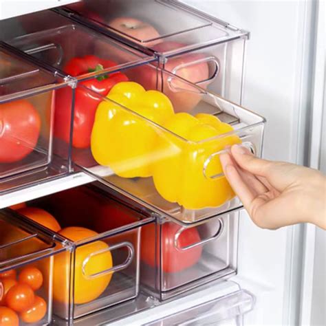 Stackable Storage Bins Fridge