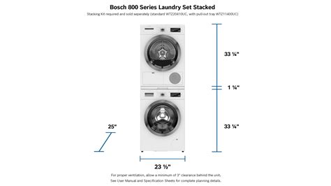 Stackable Washer And Dryer Electrical Specs
