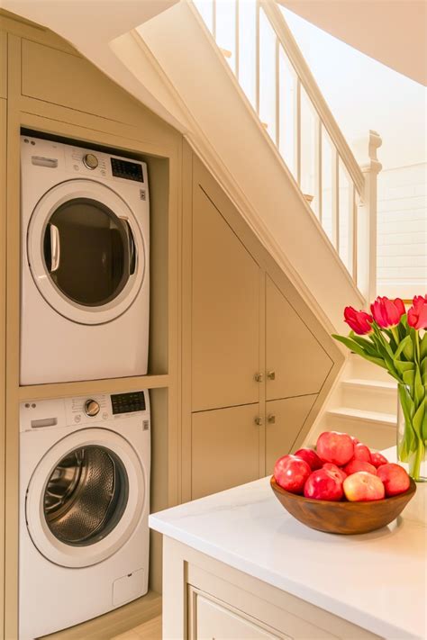 Stackable Washer And Dryer Under Stairs