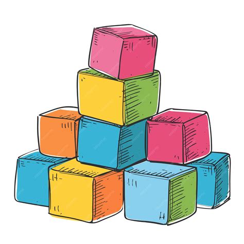 Stacked Blocks Clipart