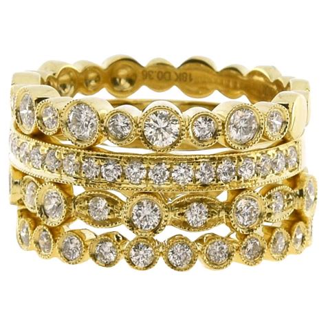 Stacked Diamond Ring Set