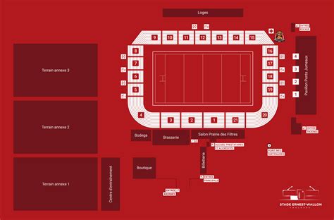 stade ernest wallon plan des places