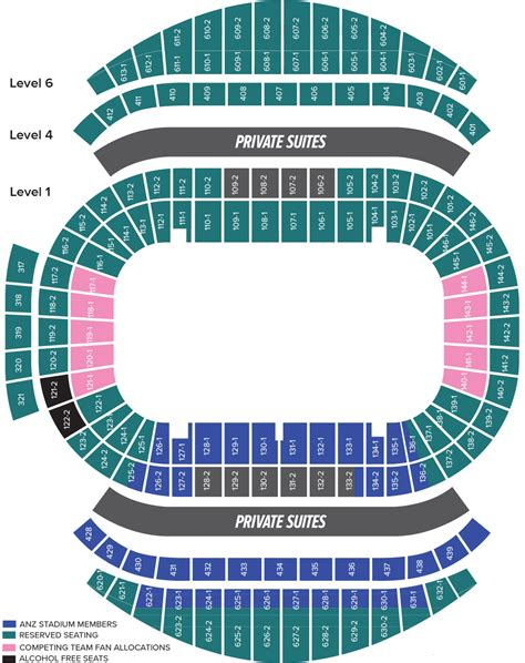 stadium australia sydney seating map