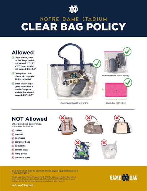 stadium clear bag policy