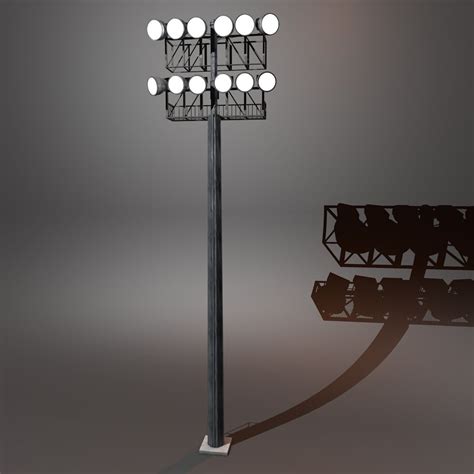 stadium lights 3d model