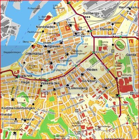 Stadskarta över Handritade stadskartor och posters