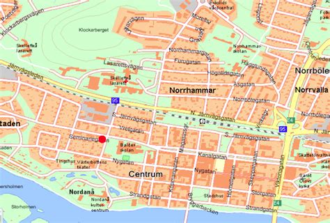 Stadskarta över Halmstad Handritade stadskartor och posters