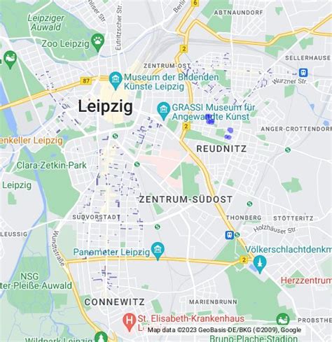 stadt leipzig google maps