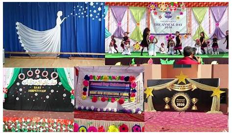Stage Background Decoration Ideas For School Annual Function Day On A Pre Event
