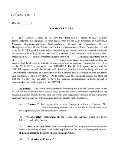 Performance Contract Free Printable Documents Contract template