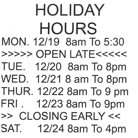 stagers store hours