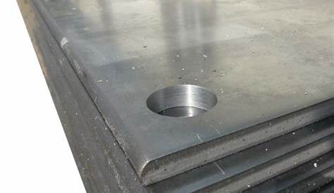 Fahrplatte Stahl · 2000x1000x10 mm · Grobblech Stahlplatte für Baustellen