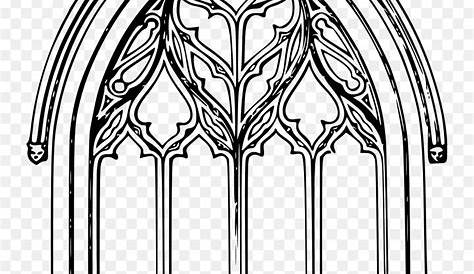 Stained Glass Clipart Black And White Christmas To Color Clip Art