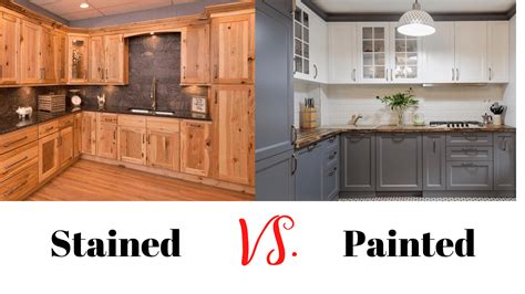 Stained Cabinets Vs Painted