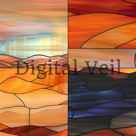Stained Glass Desert Patterns