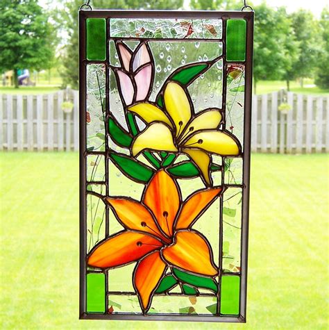 Stained Glass Window Patterns Flowers