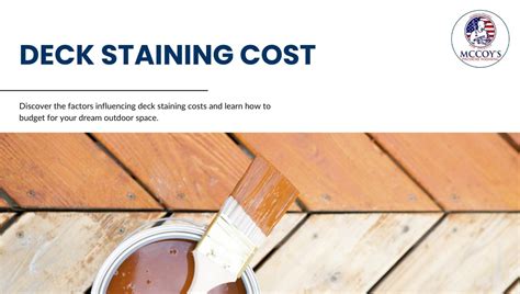 Staining Deck Cost