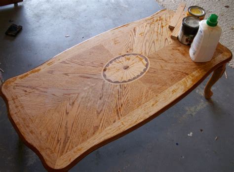 staining laminate table top