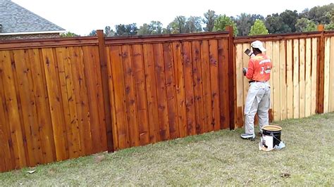 Staining New Fence Boards