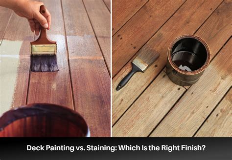 staining vs painting a deck