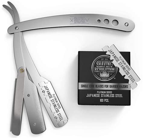 stainless steel blade straight razor