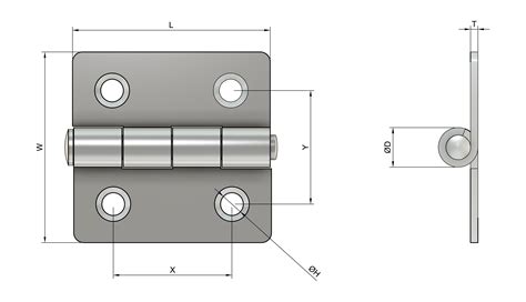 Stainless Steel Hinges Specification