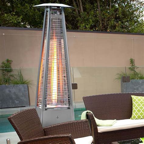 stainless steel pyramid flame propane gas patio heater