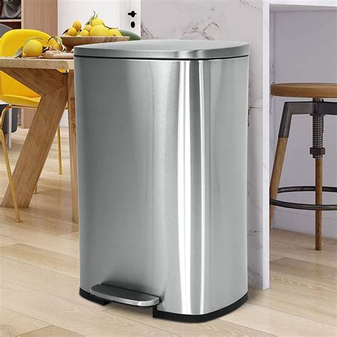 Stainless Steel Rectangular Garbage Can