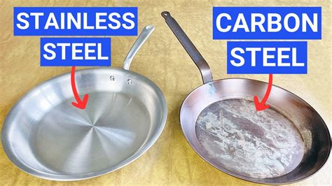 Carbon Steel vs Stainless Steel Pans What's the Difference?