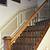 stair railing iron and wood