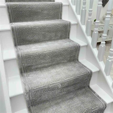 Stair Carpet Runner Gray