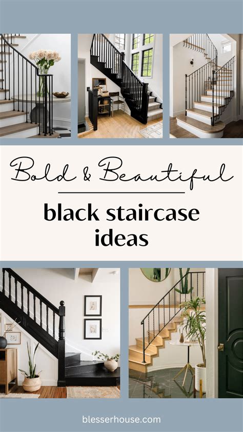 Staircase Railing Painted Black