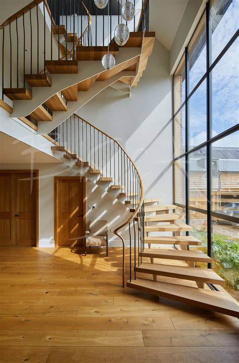 Double Winder Staircase House design, Bespoke staircases, Stair landing