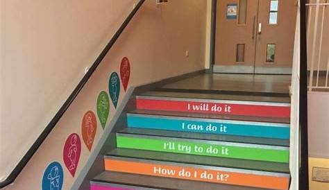 Stairs Wall Decoration Ideas For School Decor Home Facebook