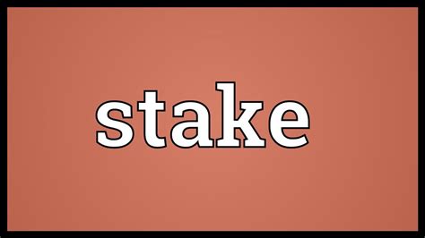 stakes meaning in tamil