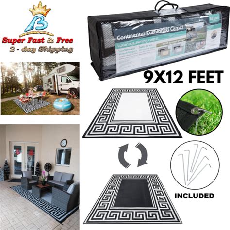 stakes patio mat rv