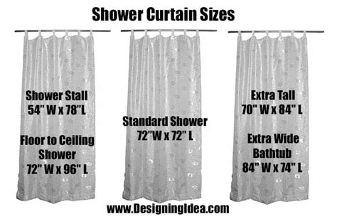 Stall Shower Curtain Size