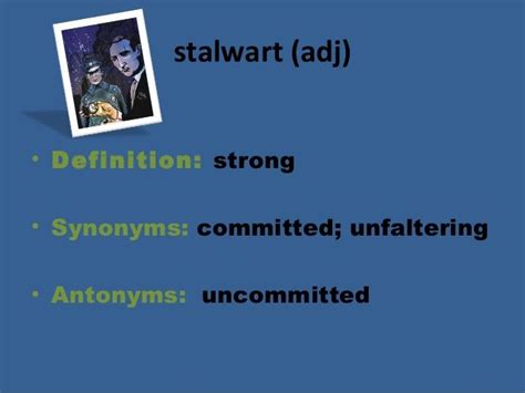 Stalwart Definition Adjective