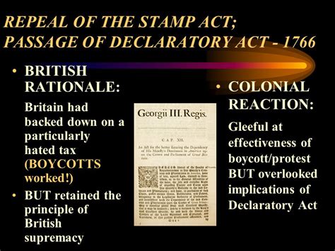 Stamp Act Rationale