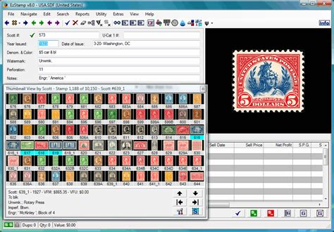 Stamp Collectors Database Software