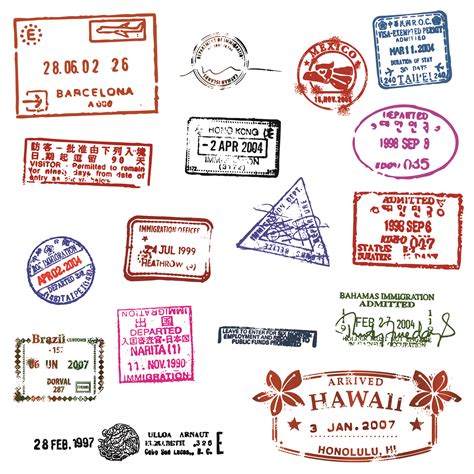 Stamp Passport Template