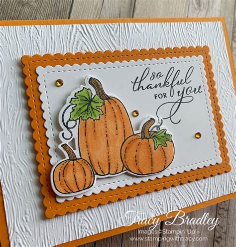 stampin up pretty pumpkin card ideas