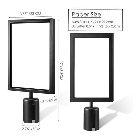 Stanchion Sign Frame