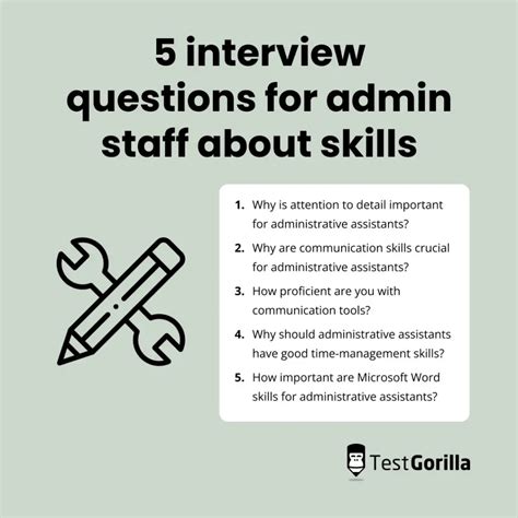 standard admin interview questions