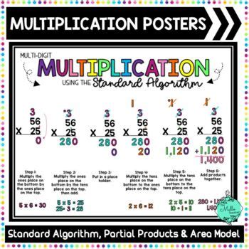 Standard Algorithm For Multiplication Steps